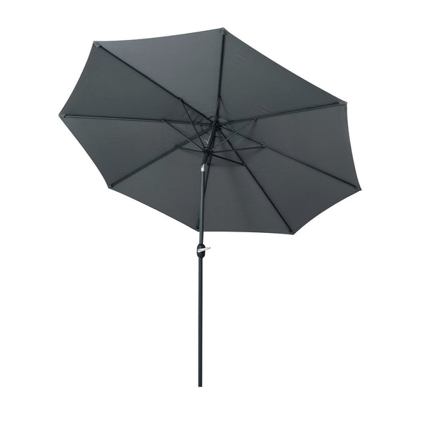 Instahut 3M Outdoor Umbrella Beach Pole Garden Patio Tilt Charcoal Patio Umbrellas