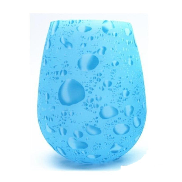 Unbreakable Silicone Wine Glasses Bpa Free Portable Printed Outdoor Cups For Travel Picnic Pool Boat Camping