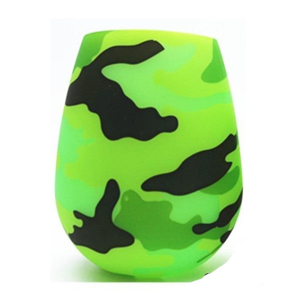 Unbreakable Silicone Wine Glasses Bpa Free Printed Outdoor Cups For Travel Picnic Pool Boat Camping Glassware & Drinkware