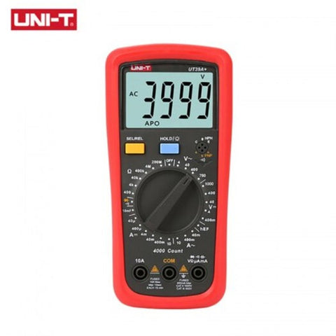 Digital Multimeter Ncv Voltage Current Tester Ohm Temperature Frequency Hfe Resistance Ut39a Plus Multimeters