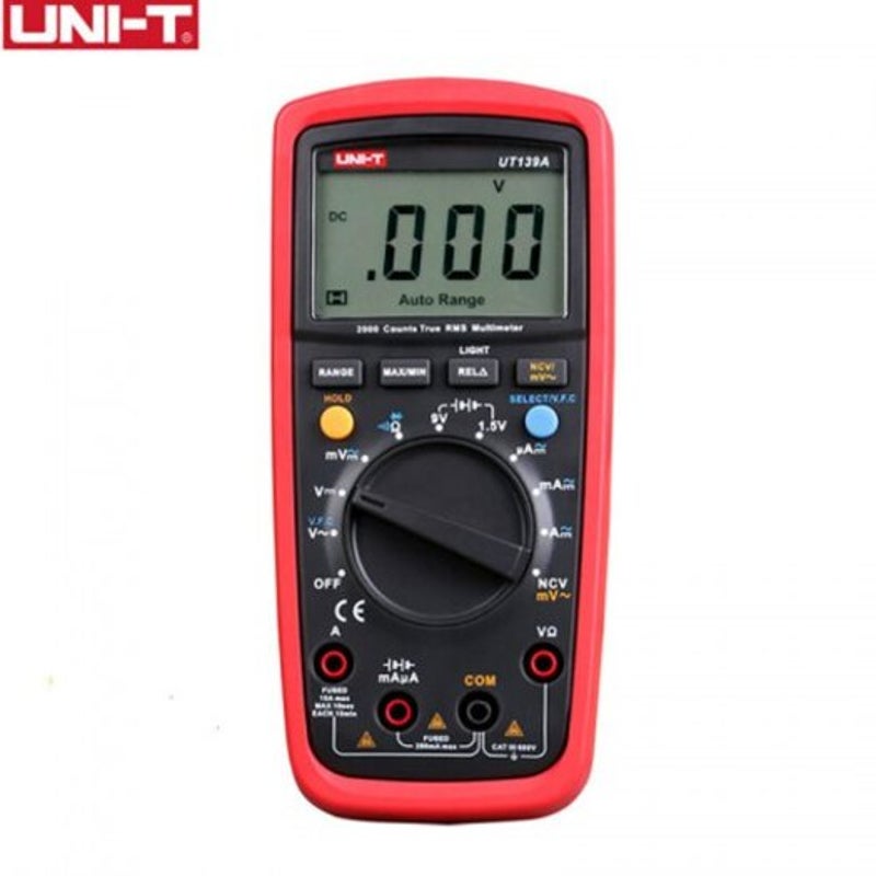 Ut139c Digital Multimeter Auto Range True Rms Meter 6000 Counts Voltmeter Ac Dc Diode Tester Ut139a Multimeters