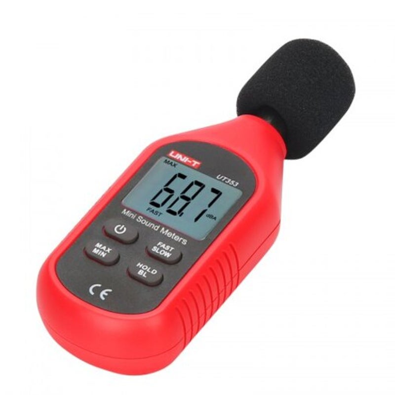 Ut353 Sound Level Meter Noise Measuring Instrument Db 30 130Db Audio ...