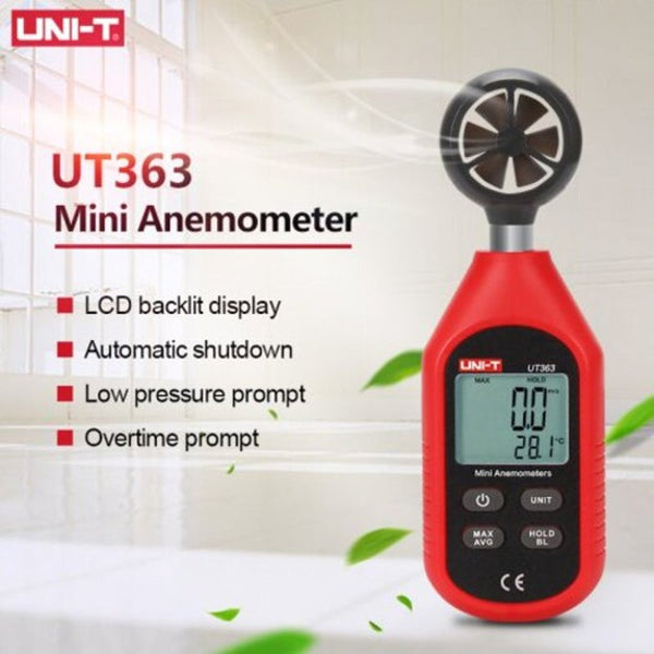 Ut363 Handheld Anemometer Wind Speed Measurement Temperature Tester Lcd Display Air Flow Meter Other Test Meters & Detectors