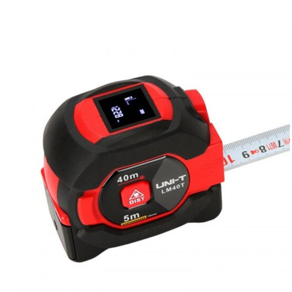Lm40t Laser Tape Measure 40M 2 In 1 Rangefinder Infrared Distance Meter Electronic Ruler Lcd Laser Measuring Tools