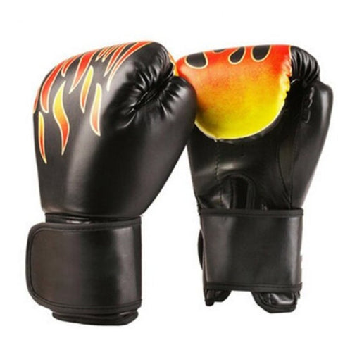 Unisex Adult Boxing Gloves Grappling Fighting Punch Bag Training Pads Black Gloves Boxing