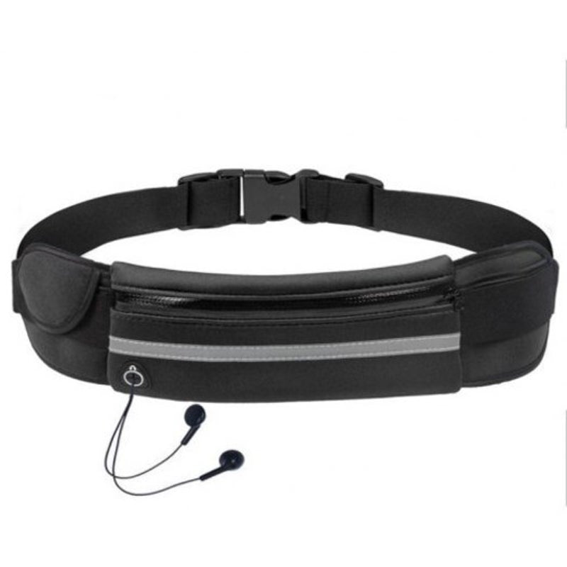 Unisex Running Fits Mobile Phone Holder Jogging Sports Waist Bag Black Waist Packs & Bags