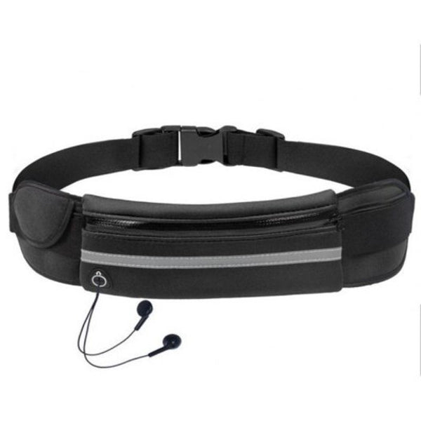 Unisex Running Fits Mobile Phone Holder Jogging Sports Waist Bag Black Waist Packs & Bags