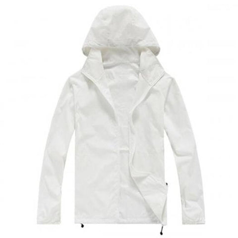 Unisex Sun Protection Anti Uv Coat Sports Jacket White