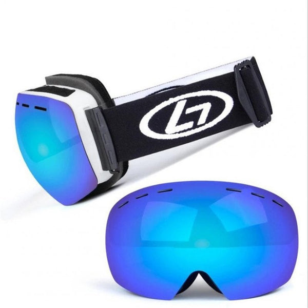 Unisex Winter Snow Sports Snowboard Goggles With Anti Fog Uv Protection Snowmobile Skiing Skating Mask Goggles & Sunglasses