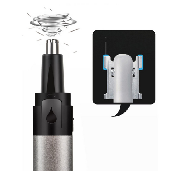Unisex Electric Nose Hair Trimmer Rechargeable Stainless Steel Shaved Nostril Cleaning Machine