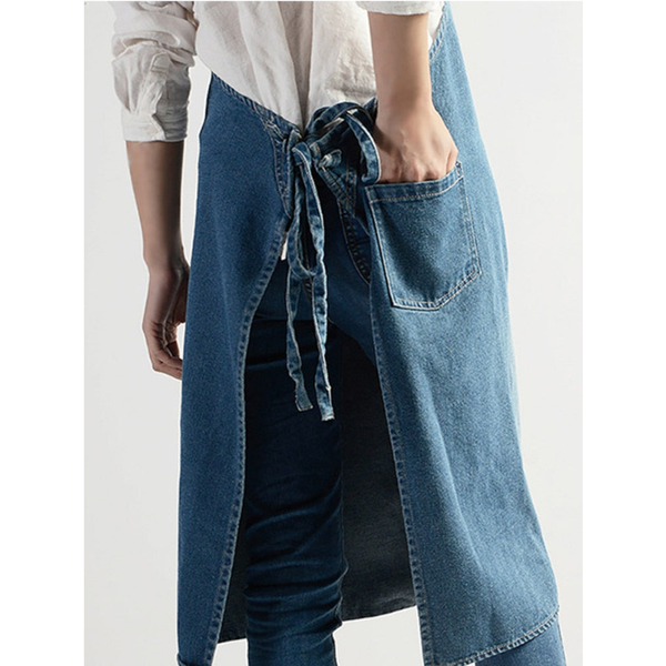 Unisex Multifunctional Adjustable Cotton Denim Crafting Kitchen Apron Aprons