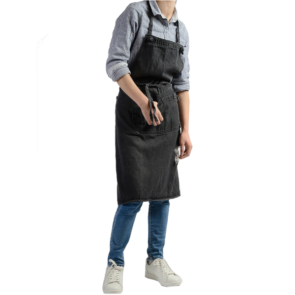 Unisex Multifunctional Cotton Denim Crafting Kitchen Apron Aprons