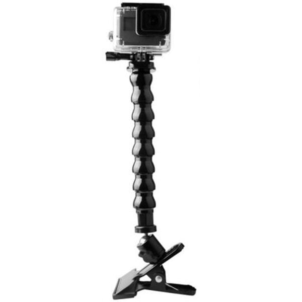 Universal 1 / 4 Inch Nut 8 Section Flexible Snake Arm For Gopro Hero7 Yi 4K Sj4000 Sj5000 Sj6000 Black Regular Other Camera & Photo Accs