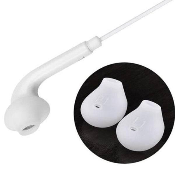 Universal 3.5Mm Wired Earphones Stereo In Earbuds With Microphone White