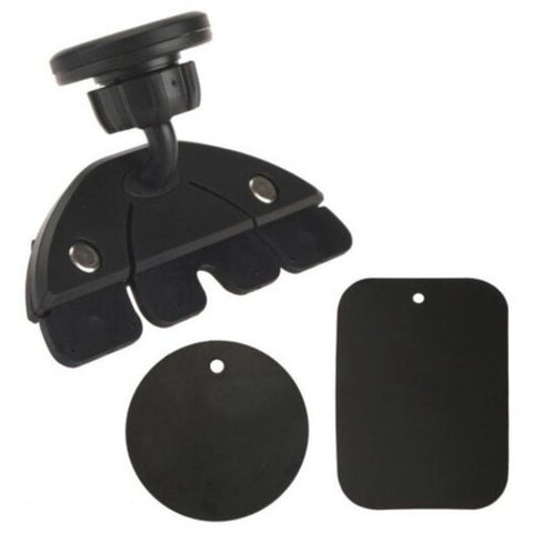 Universal Car Cd Slot Holder Mount Mag Net Mobile Phone Stand For Tablet Black Mounts & Holders