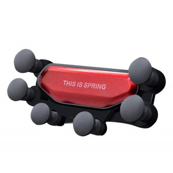 Universal Car Holder Air Vent Gravity Shock Mount Stand For Iphone 4.5 6.5 Inch Red Mounts & Holders