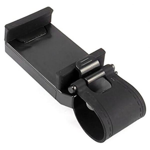 Universal Car Steering Wheel Mobile Phone Holder Black Mounts & Holders