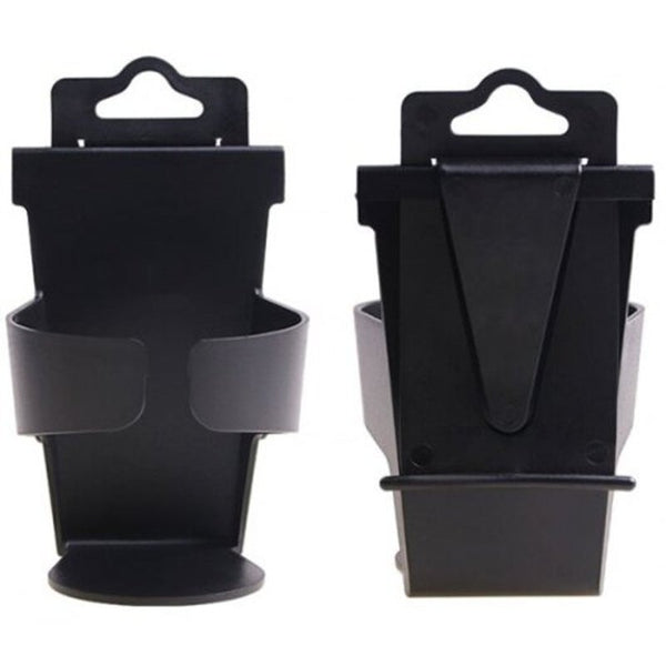 Universal Drink Cup Holder Vehicle Door Mount Beverage Bottle Can Stand For Car Van Truck Black Cup Holders