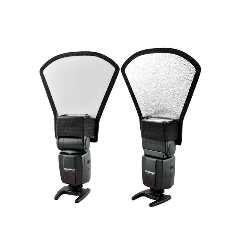 Universal Flash Diffuser Softbox Silver White Reflector For Canon Nikon Pentax Speedlite Flash Diffusers