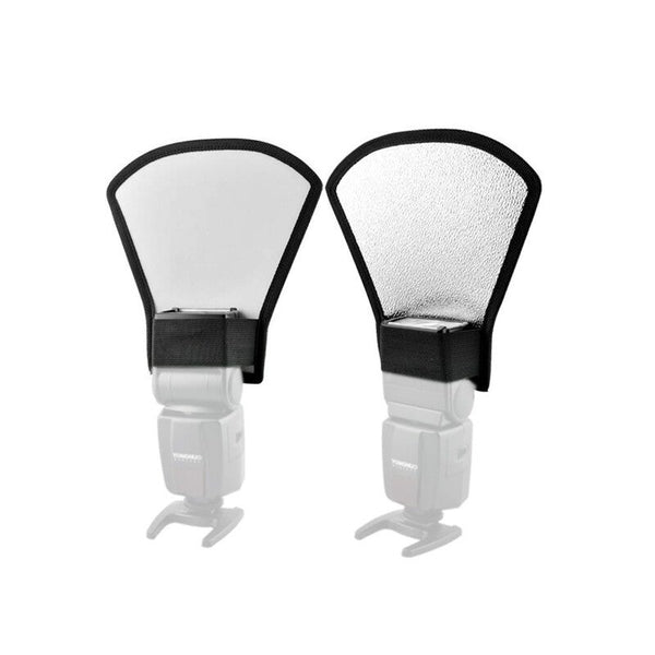 Universal Flash Diffuser Softbox Silver White Reflector For Canon Nikon Pentax Speedlite Flash Diffusers