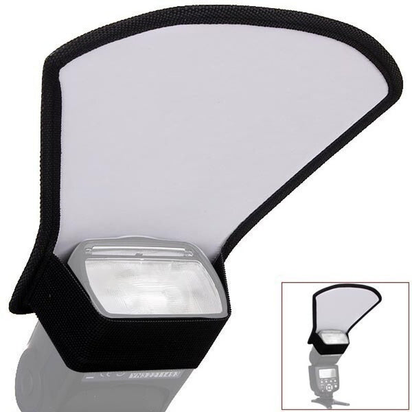 Universal Flash Diffuser Softbox Silver White Reflector For Canon Nikon Pentax Speedlite Flash Diffusers