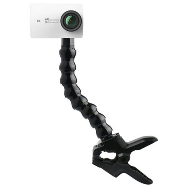 Universal Gooseneck Flexible Jaws Clamp Mount Clip Arm Monopod For Gopro Hero7 / 6 Yi Action Camera Black 2Pcs Other Camera & Photo Accs