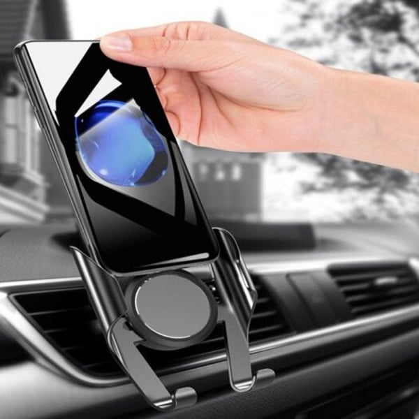 Universal Gravity Linkage Car Air Vent Mount Phone Holder Stand Auto Memory Bracket Black Mounts & Holders