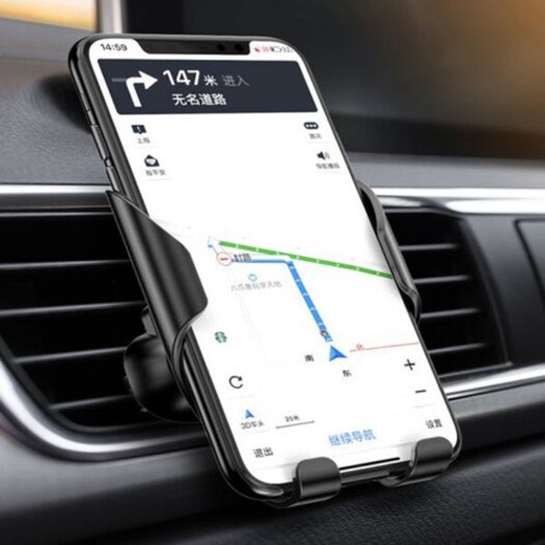 Universal Gravity Linkage Car Air Vent Mount Phone Holder Stand Auto Memory Bracket Black Mounts & Holders