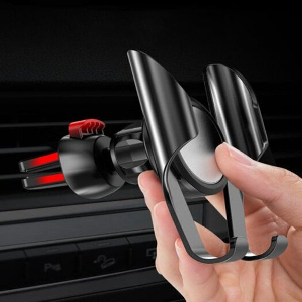Universal Gravity Linkage Car Air Vent Mount Phone Holder Stand Auto Memory Bracket Black Mounts & Holders