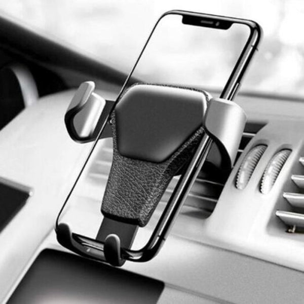 Universal Gravity Linkage Car Air Vent Phone Holder Mount Navigator Bracket Stand Black Mounts & Holders