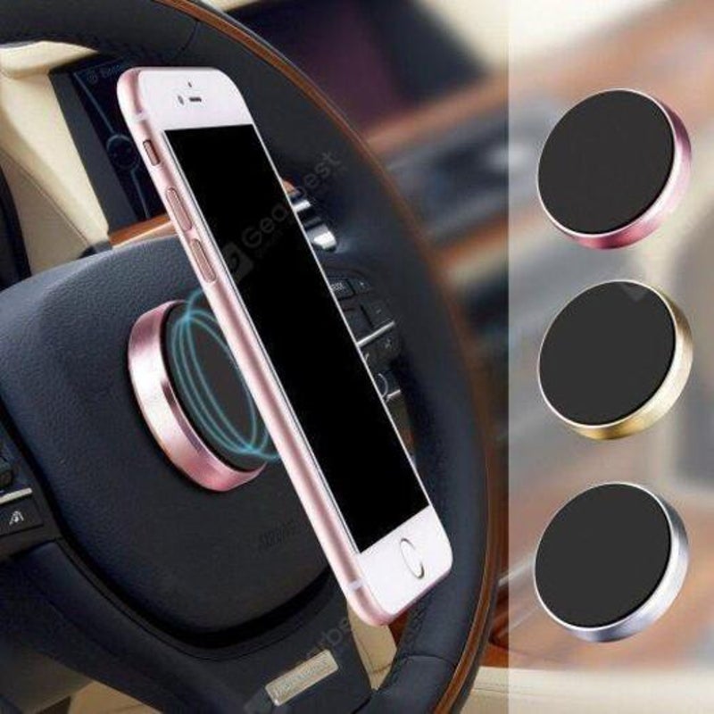 Universal In Car Mag Netic Dashboard Cell Mobile Phone Locator Technology Mount Holder Stand Tool Gold Circular Mounts & Holders