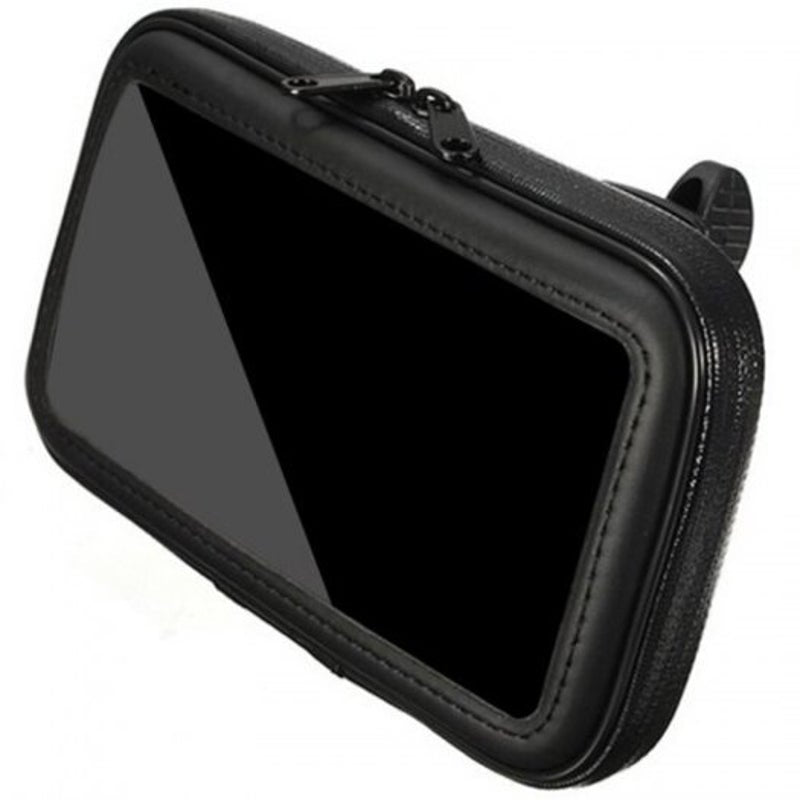 Universal Motorcycle Bike Bicycle Handlebar Waterproof Phone Mount Bag Holder Case Black Mounts & Holders