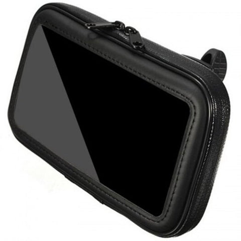 Universal Motorcycle Bike Bicycle Handlebar Waterproof Phone Mount Bag Holder Case Black Mounts & Holders