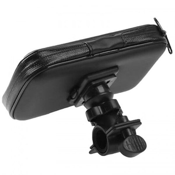Universal Motorcycle Bike Bicycle Handlebar Waterproof Phone Mount Bag Holder Gps Case Black