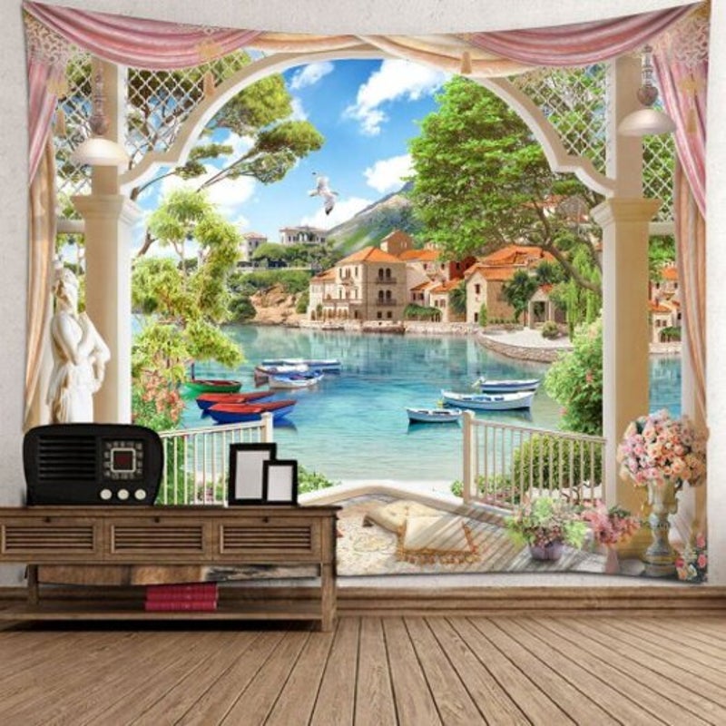 Universal Polyester Printing Tapestry Wall Decoration Multi 230180Cm Tapestries