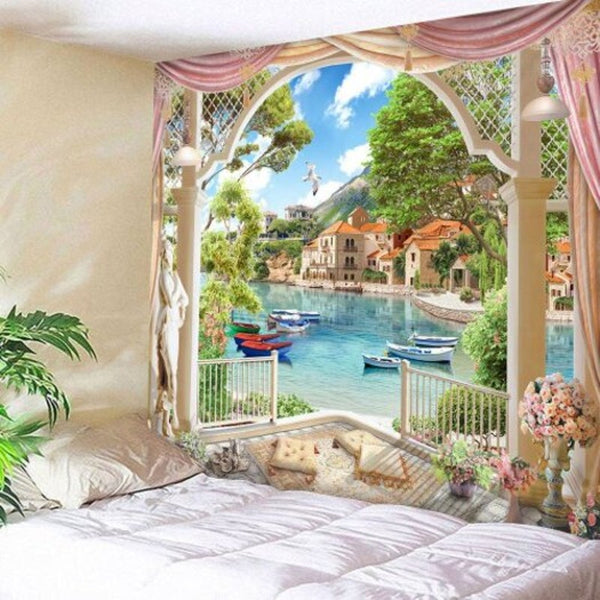 Universal Polyester Printing Tapestry Wall Decoration Multi 230180Cm Tapestries