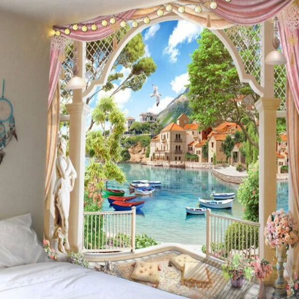 Universal Polyester Printing Tapestry Wall Decoration Multi 230180Cm Tapestries