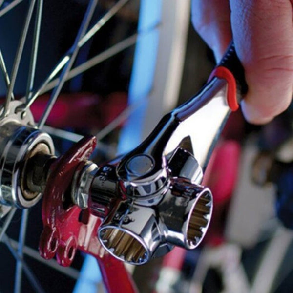 Universal Socket Wrench Multi Function Tool Silver Socket Wrenches