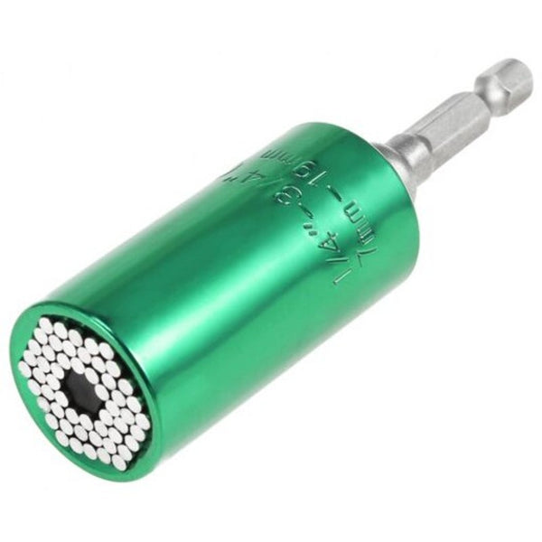 Universal Torque Socket Wrench Grip Drill Adapter Sleeve Green