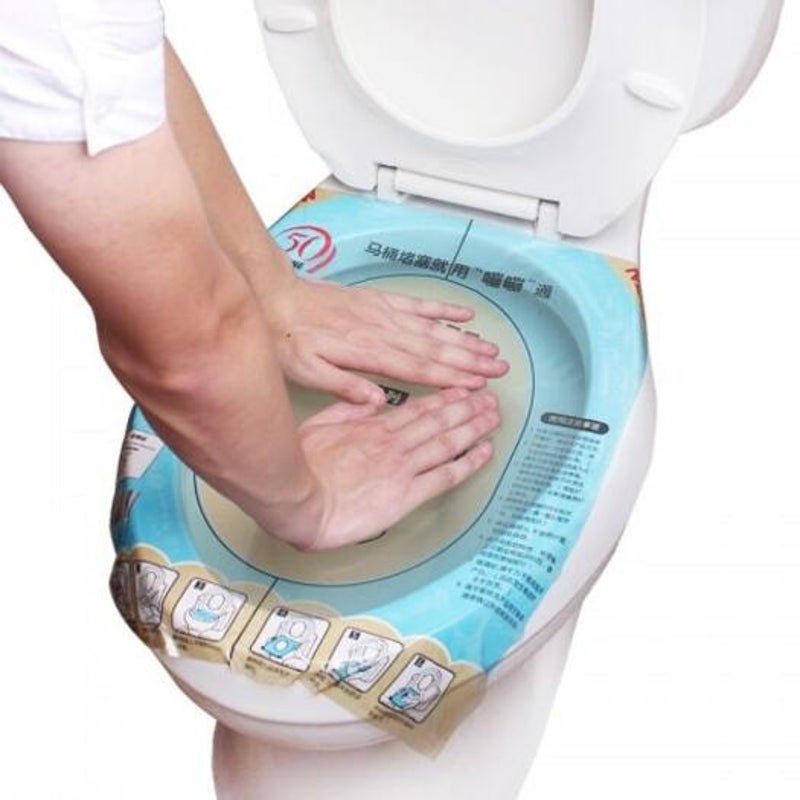 Universal Unclog Toilet Disposable Sticker Plunger Dredge Easy Fix Clogged Film Sky Blue Drain & Toilet Plungers