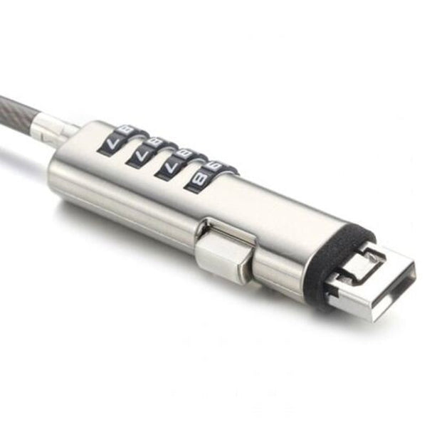 Universal Usb Interface Laptop Lock Silver Anti Theft Locks & Kits