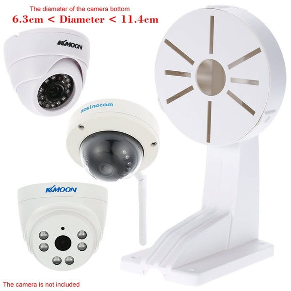 Universal Wall Mount Hanging Plastic Bracket For Cctv Dome Camera Waterproof Multiple Hole Sites Suit Different Size Security Cameras