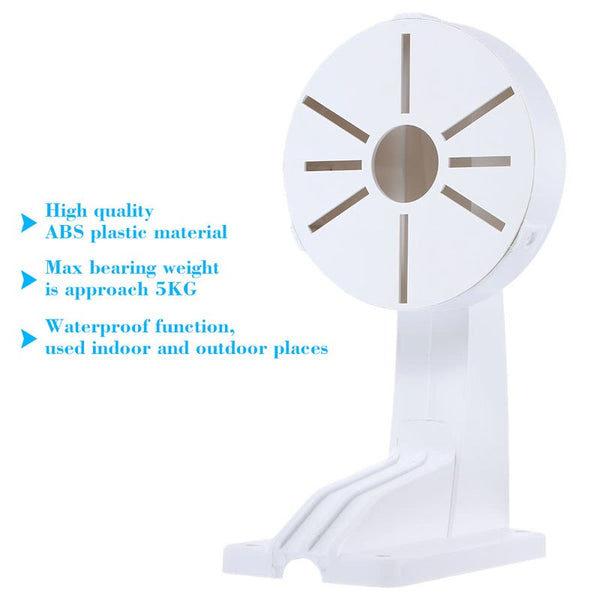 Universal Wall Mount Hanging Plastic Bracket For Cctv Dome Camera Waterproof Multiple Hole Sites Suit Different Size Security Cameras