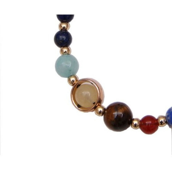 Veile Studios Universe Solar System Colorful Beads Bracelet Cosmic Galaxy Bracelets