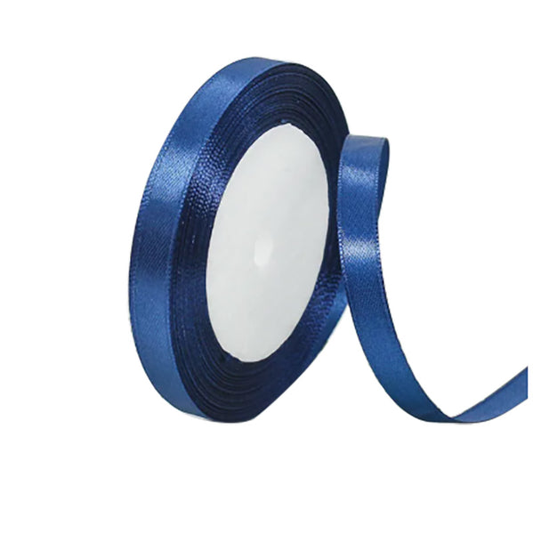10Mm Width Satin Hair Ribbon Wedding Party Decoration Gift Banquet 22M Blue Ribbons & Bows