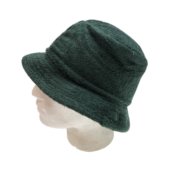 Br Apparel Stingy Brim Terry Towelling Bucket Hat Daggy Fishing Camping Lad Cap 100% Cotton Bottle Green S/M Hats & Headwear
