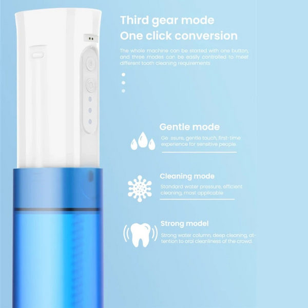 Waterproof Oral Irrigator Dental Jet Usb Rechargeable Flosser 220Ml Tank Air & Water Flossers