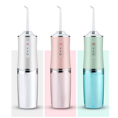 Waterproof Oral Irrigator Dental Jet Usb Rechargeable Flosser 220Ml Tank Air & Water Flossers
