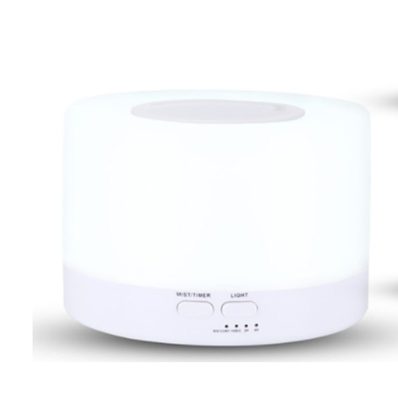 Upgraded Essential Oil Diffuser 500Ml With 7 Color Lights 4 Timer Humidifier Auto Shut Off Function White Aromatherapy