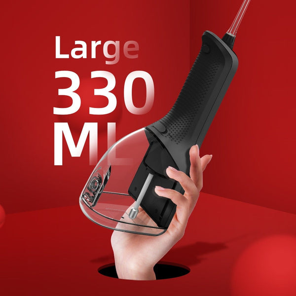 Intelligent Oral Irrigator Water Dental Flosser Rechargeable 5 Mode Port 4 Tip 330Ml Air & Water Flossers
